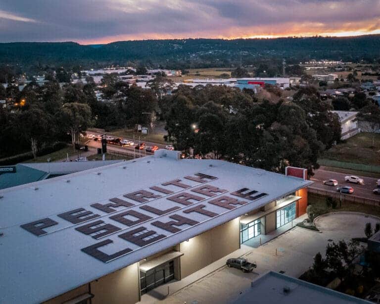 A building with a sign that says Penrith Solar Centre.